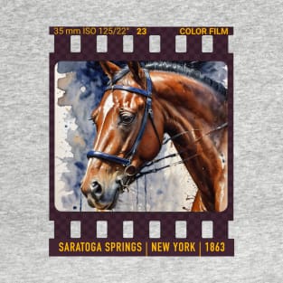 Saratoga Springs New York Horse Racing T-Shirt